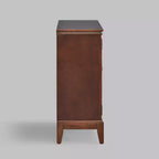 Mobile credenza largo 36 pollici con 2 ante, mobile contenitore in stile vintage con gambe in legno massello