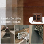 Mobile credenza largo 36 pollici con 2 ante, mobile contenitore in stile vintage con gambe in legno massello
