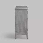 Mobile credenza largo 36 pollici con 2 ante, mobile contenitore in stile vintage con gambe in legno massello