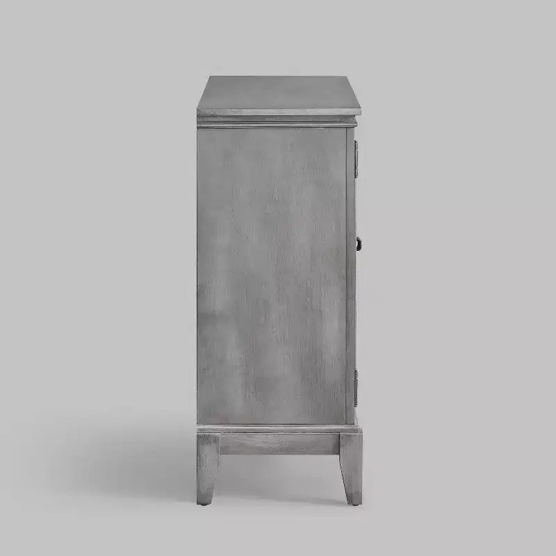 Mobile credenza largo 36 pollici con 2 ante, mobile contenitore in stile vintage con gambe in legno massello