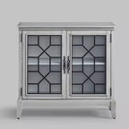 Mobile credenza largo 36 pollici con 2 ante, mobile contenitore in stile vintage con gambe in legno massello