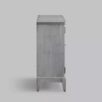 Mobile credenza largo 36 pollici con 2 ante, mobile contenitore in stile vintage con gambe in legno massello