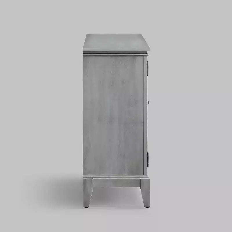 Mobile credenza largo 36 pollici con 2 ante, mobile contenitore in stile vintage con gambe in legno massello