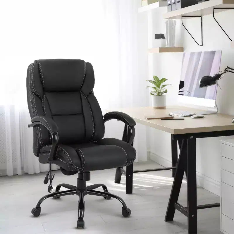 Sedia da Ufficio Grande e Alta 500lbs Sedia Direzionale Sedia da Computer con Supporto Lombare