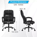 Sedia da Ufficio Grande e Alta 500lbs Sedia Direzionale Sedia da Computer con Supporto Lombare