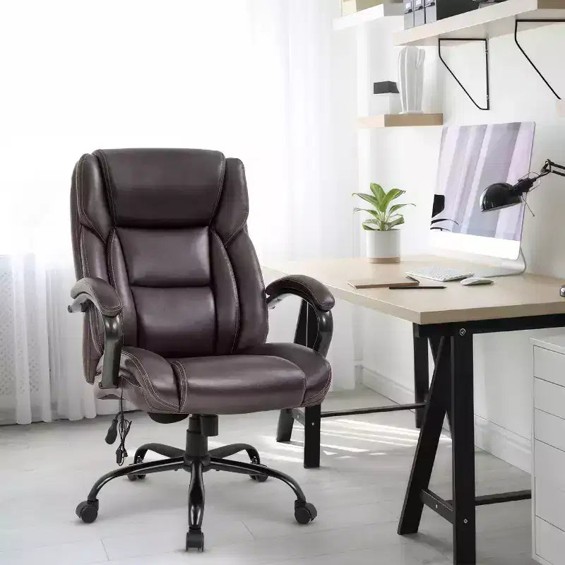 Sedia da Ufficio Grande e Alta 500lbs Sedia Direzionale Sedia da Computer con Supporto Lombare