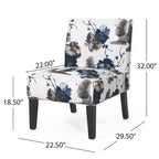 Poltrona Contemporary 22 D Slipper con Motivo Accent