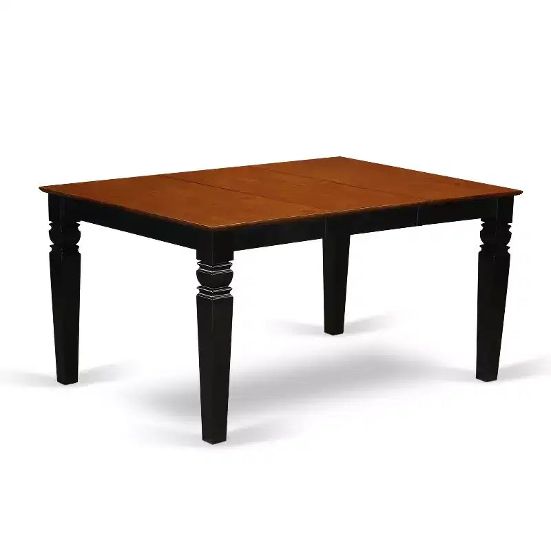 Set tavolo da cucina 5 pezzi, sedie in tessuto di lino nero