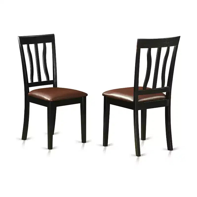 Set tavolo da cucina 5 pezzi, sedie in tessuto di lino nero
