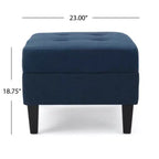 Elegante Pouf Blu: Un'Aggiunta Perfetta all'Arredamento della Tua Casa