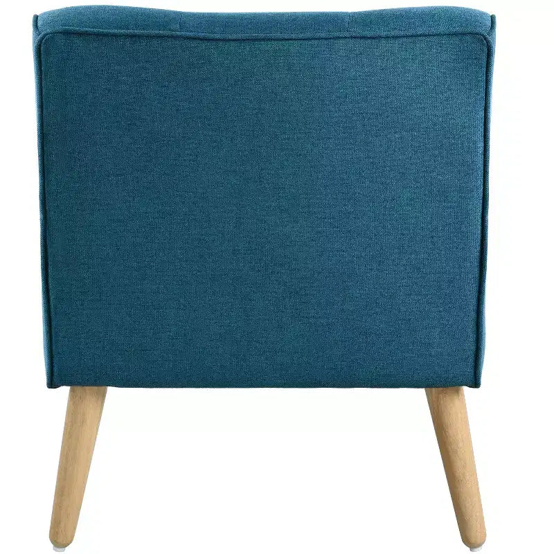 Poltrona imbottita a capitonné Mid-Century Modern
