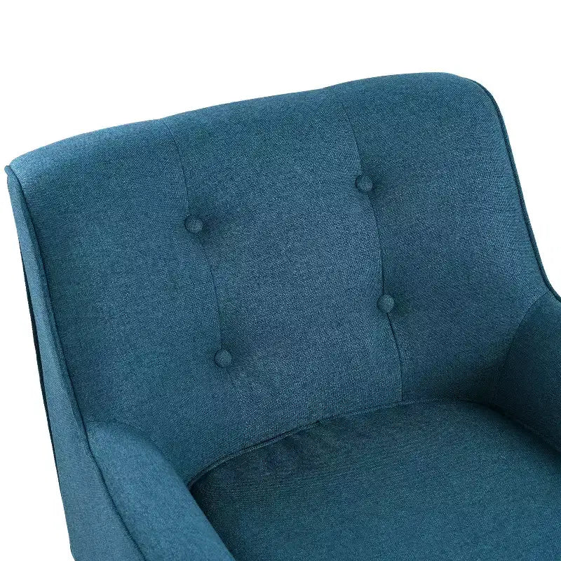 Poltrona imbottita a capitonné Mid-Century Modern