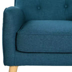 Poltrona imbottita a capitonné Mid-Century Modern