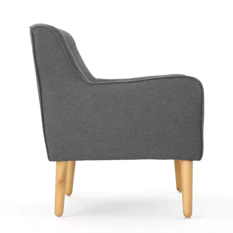 Poltrona imbottita a capitonné Mid-Century Modern