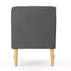 Poltrona imbottita a capitonné Mid-Century Modern