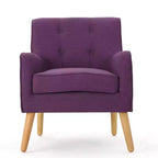 Poltrona imbottita a capitonné Mid-Century Modern