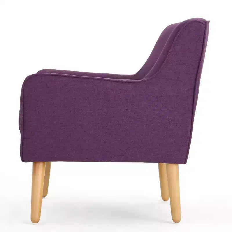 Poltrona imbottita a capitonné Mid-Century Modern
