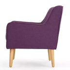 Poltrona imbottita a capitonné Mid-Century Modern