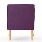 Poltrona imbottita a capitonné Mid-Century Modern
