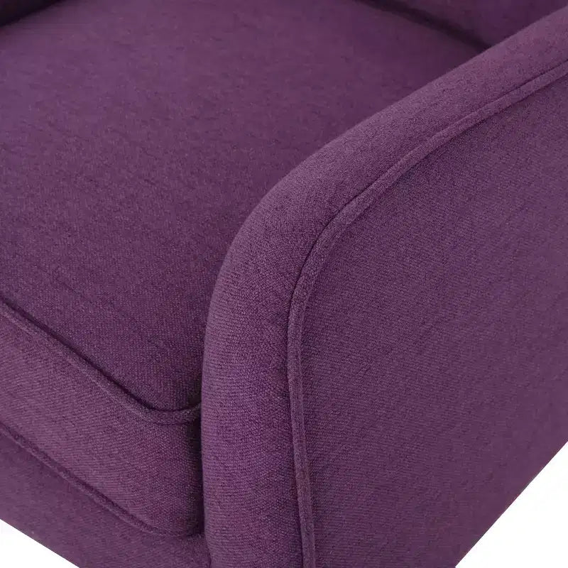 Poltrona imbottita a capitonné Mid-Century Modern