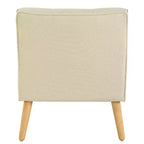 Poltrona imbottita a capitonné Mid-Century Modern