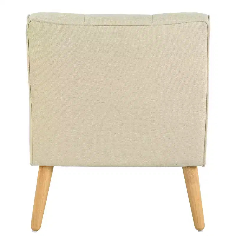 Poltrona imbottita a capitonné Mid-Century Modern