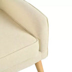 Poltrona imbottita a capitonné Mid-Century Modern