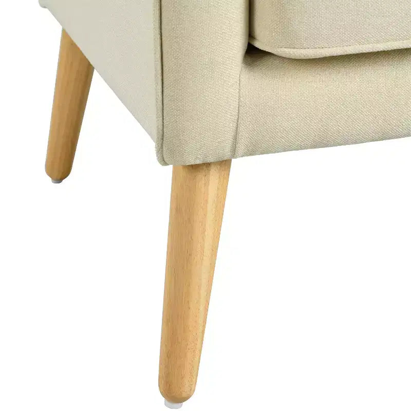 Poltrona imbottita a capitonné Mid-Century Modern