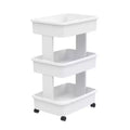 Starplast Storage Tote with Wheels, 27.2 in. H X 12.5 in. W X 17.4 in. D, White - Case of 2
