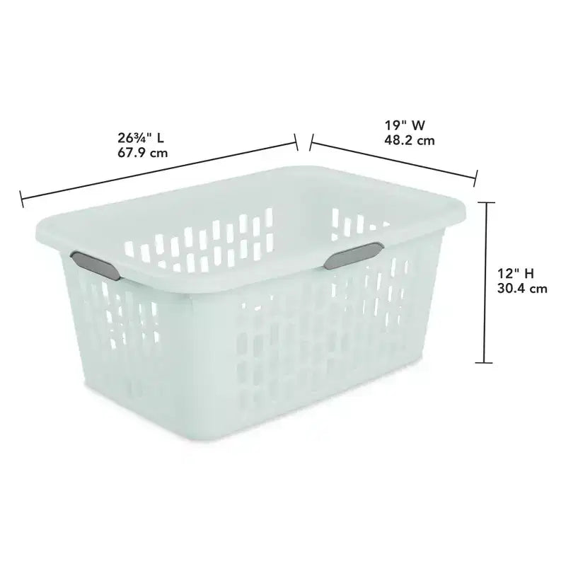 Cesto portabiancheria, cesto in plastica con manici