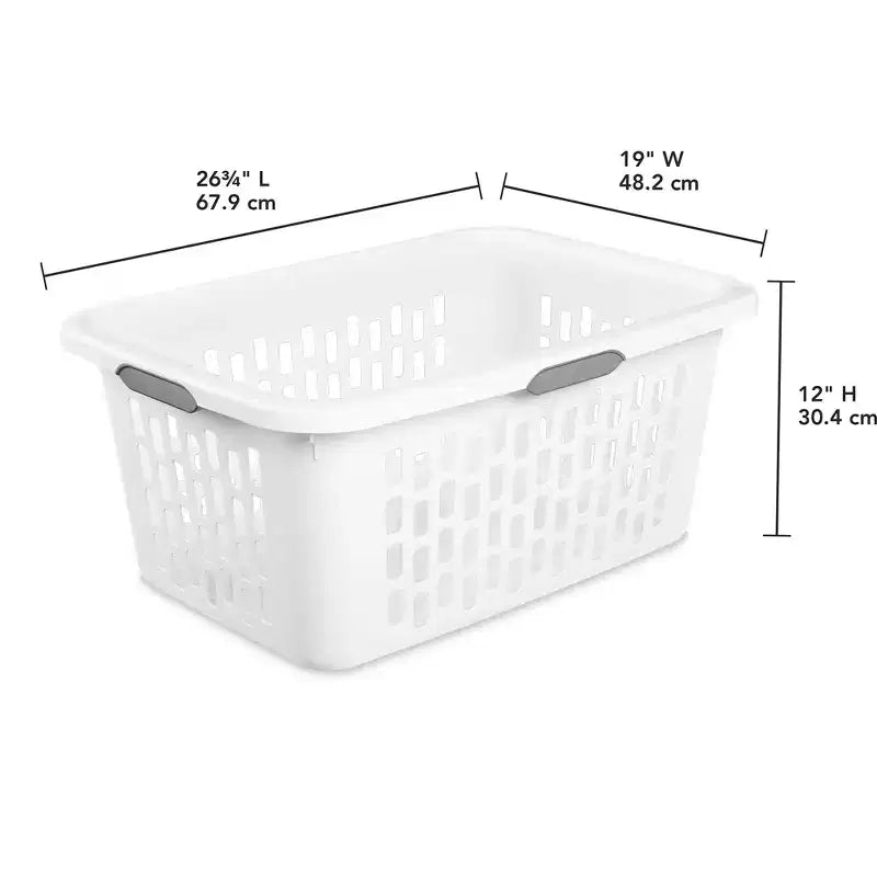 Cesto portabiancheria, cesto in plastica con manici
