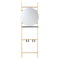 Medhurst Wall Mounted Hall and Entry Organizer - Gold - SEI