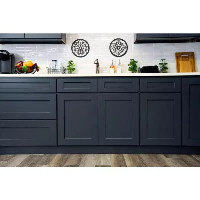Mobile base da cucina 30,5 cm L x 87,6 cm H x 61 cm P con 1 cassetto a chiusura ammortizzata, struttura in compensato, frontale completamente a scomparsa