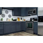 Mobile base da cucina 30,5 cm L x 87,6 cm H x 61 cm P con 1 cassetto a chiusura ammortizzata, struttura in compensato, frontale completamente a scomparsa