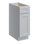 Mobile base da cucina 30,5 cm L x 87,6 cm H x 61 cm P con 1 cassetto a chiusura ammortizzata, struttura in compensato, frontale completamente a scomparsa