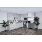 Mobile base da cucina 30,5 cm L x 87,6 cm H x 61 cm P con 1 cassetto a chiusura ammortizzata, struttura in compensato, frontale completamente a scomparsa