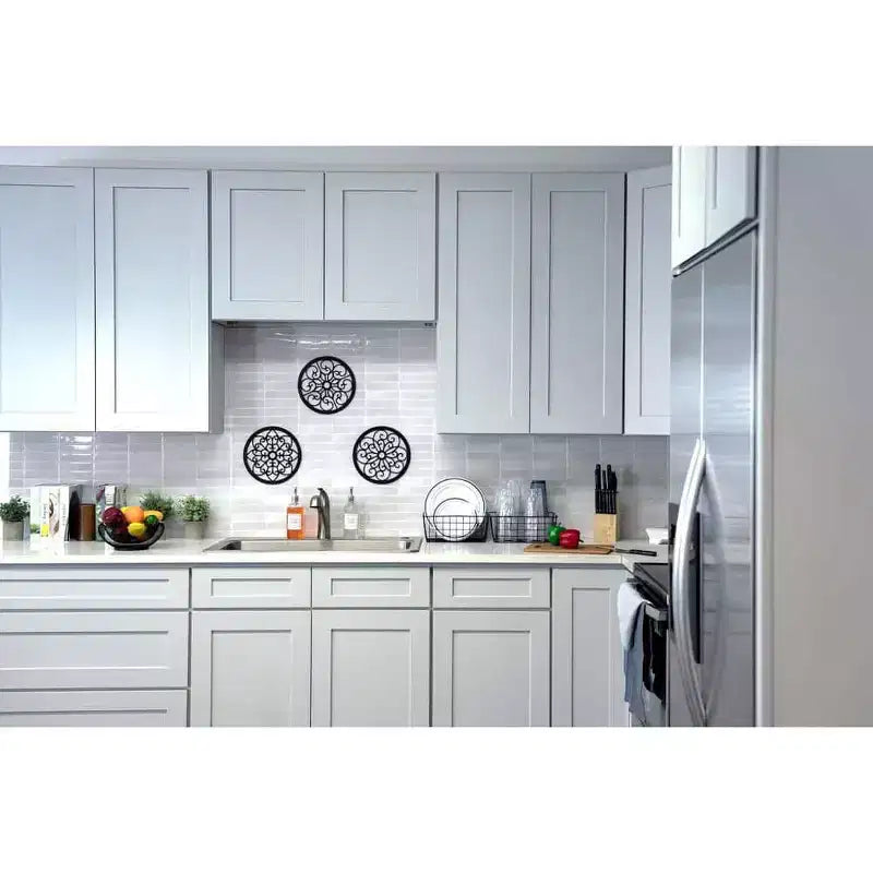 Mobile base da cucina 30,5 cm L x 87,6 cm H x 61 cm P con 1 cassetto a chiusura ammortizzata, struttura in compensato, frontale completamente a scomparsa