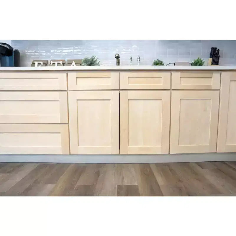 Mobile base da cucina 30,5 cm L x 87,6 cm H x 61 cm P con 1 cassetto a chiusura ammortizzata, struttura in compensato, frontale completamente a scomparsa