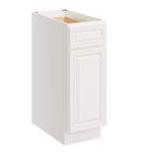 Mobile base da cucina 30,5 cm L x 87,6 cm H x 61 cm P con 1 cassetto a chiusura ammortizzata, struttura in compensato, frontale completamente a scomparsa