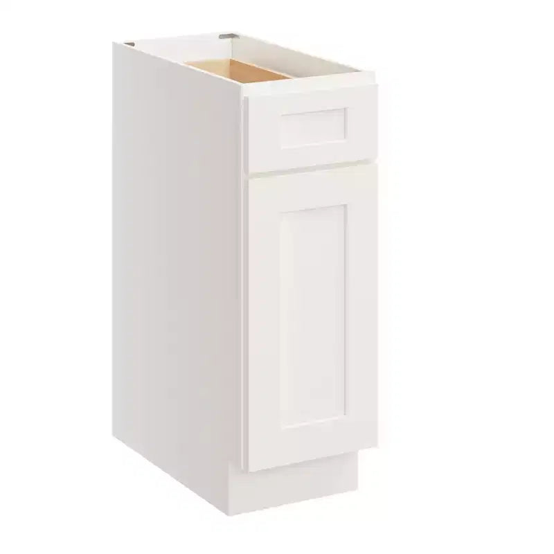 Mobile base da cucina 30,5 cm L x 87,6 cm H x 61 cm P con 1 cassetto a chiusura ammortizzata, struttura in compensato, frontale completamente a scomparsa