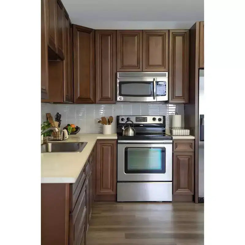 Mobile base da cucina 30,5 cm L x 87,6 cm H x 61 cm P con 1 cassetto a chiusura ammortizzata, struttura in compensato, frontale completamente a scomparsa