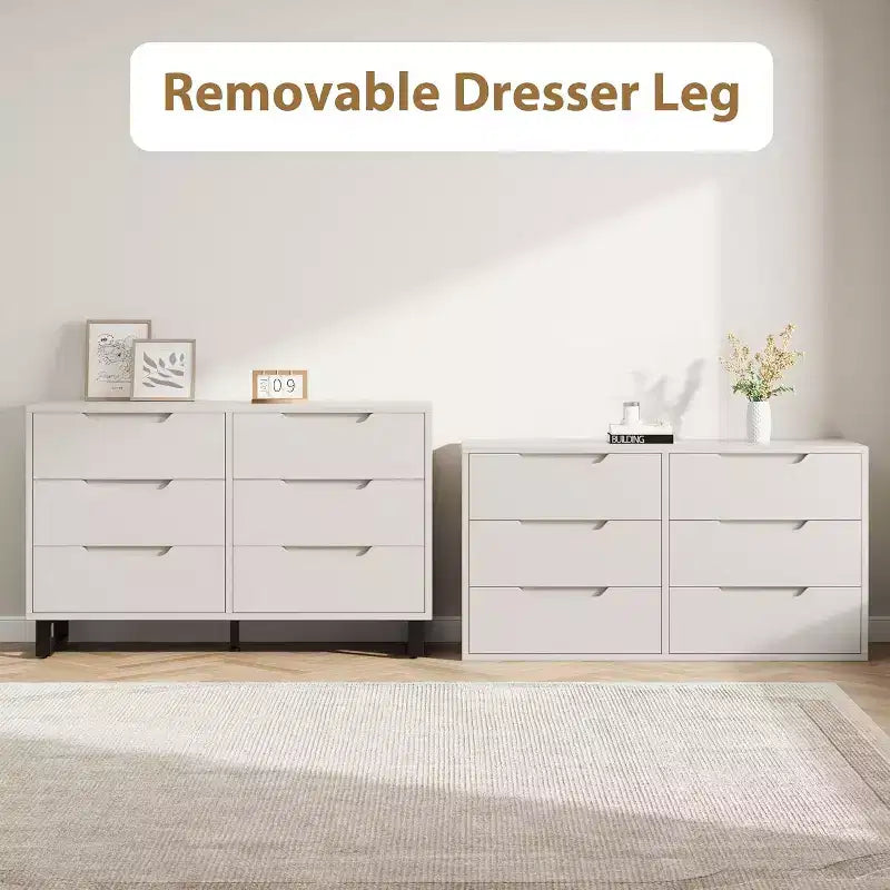 Comò a 6 cassetti per camera da letto, Comò largo 120 cm, Cassettiera verticale indipendente con ripiani, Armadio contenitore in legno per soggiorno, corridoio