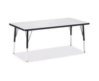 Tavolo Rettangolare Elementare Colore Altezza Bordo Nero 30 x 60