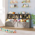 Scaffale per libri e giocattoli per bambini, Organizer porta giocattoli per bambini, Mobiletto con scaffale e porta giocattoli per bambini per sala giochi, camera da letto, cameretta