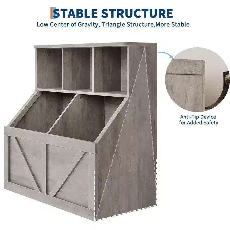 Scaffale per libri e giocattoli per bambini, Organizer porta giocattoli per bambini, Mobiletto con scaffale e porta giocattoli per bambini per sala giochi, camera da letto, cameretta