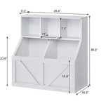 Scaffale per libri e giocattoli per bambini, Organizer porta giocattoli per bambini, Mobiletto con scaffale e porta giocattoli per bambini per sala giochi, camera da letto, cameretta