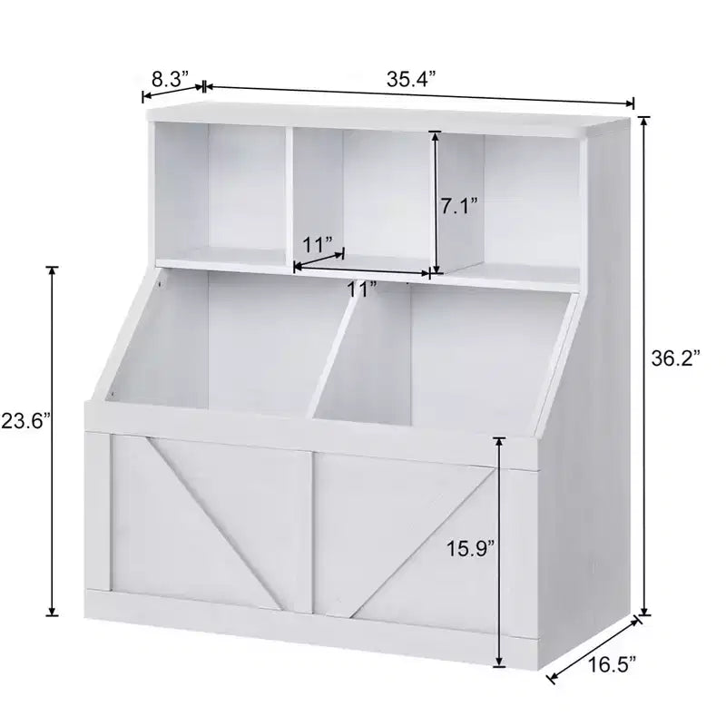 Scaffale per libri e giocattoli per bambini, Organizer porta giocattoli per bambini, Mobiletto con scaffale e porta giocattoli per bambini per sala giochi, camera da letto, cameretta