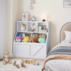 Scaffale per libri e giocattoli per bambini, Organizer porta giocattoli per bambini, Mobiletto con scaffale e porta giocattoli per bambini per sala giochi, camera da letto, cameretta
