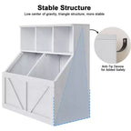 Scaffale per libri e giocattoli per bambini, Organizer porta giocattoli per bambini, Mobiletto con scaffale e porta giocattoli per bambini per sala giochi, camera da letto, cameretta