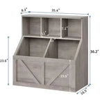 Scaffale per libri e giocattoli per bambini, Organizer porta giocattoli per bambini, Mobiletto con scaffale e porta giocattoli per bambini per sala giochi, camera da letto, cameretta